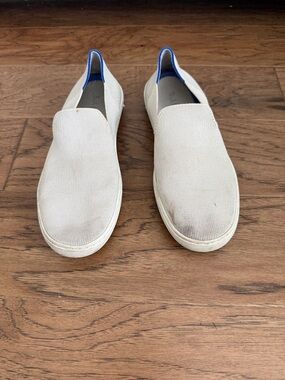 Rothy’s Size 8.5 Slip-On Canvas Shoes in Off-White
